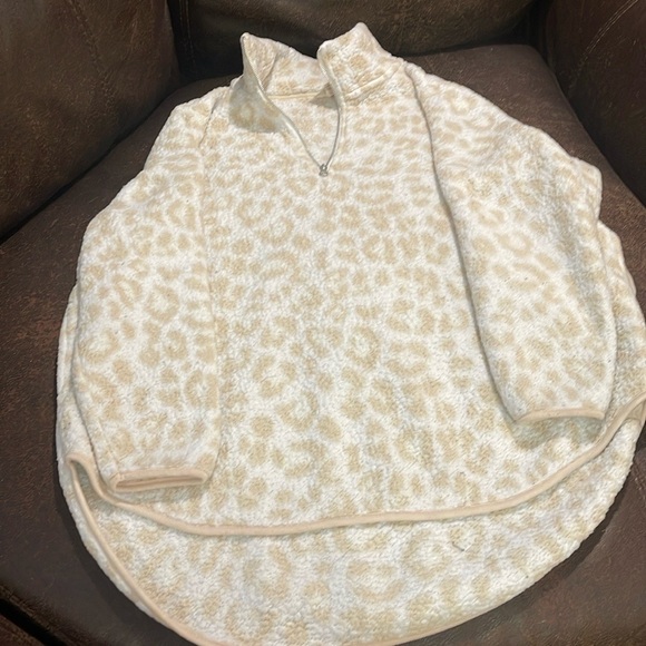 Terra & Sky 3x Faux Sherpa 3/4 Zip Sweatshirt - Picture 3 of 7